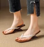 Retro Flip-Flops For Women Lazy Style Sandals.