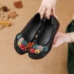 New Style Soft-Soled Low-Heel Women's Shoes Ethnic Style - Image 9