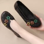 Ethnic Style Genuine Leather Hollow-Out Sandals for Women - Image 5