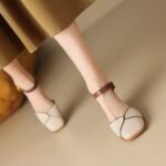 Simple Retro Sandals With Single Buckle Strap - Image 2