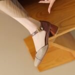 Simple Retro Sandals With Single Buckle Strap - Image 4