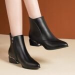 Women's Plus-Size Fashionable Ankle Boots - Image 6