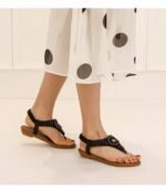 Rhinestone Minimalist Beach Vacation Wedge - Image 4