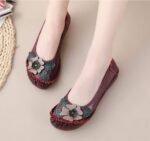 Floral Single Shoes Casual Flat Women's Shoes - Image 5