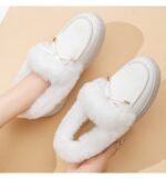 Women's TEMU Furry Shoes Plus Size Bow Snow Boots - Image 9