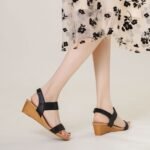 Ethnic Style Rhinestone Strap Wedge Heel Sandals - Image 6