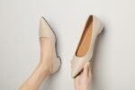 Pointed-Toe Square-Heeled Women's Leather Shoes - Image 9
