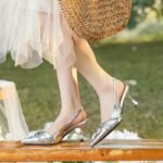 Elegant Twisted Strap Pointed Toe French High Heels