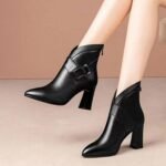 Women's High-Heeled Ankle Boots - Image 2