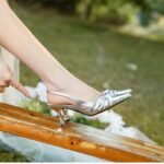 Elegant Twisted Strap Pointed Toe French High Heels - Image 7