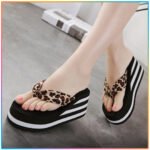Flip Flop High Heel Towel Cloth Slippers