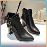 Zipper Leather Women’s Boots - Image 4