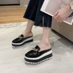Thick Sole Wedge Heel Toe Slippers Women - Image 8