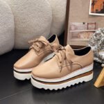 Platform Stripesd Platform Sole Lace-Up Women's Shoes