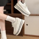 Women's Shoes with Round Toes and High Heels - Image 4