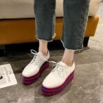 New Korean Style Lace-up Patent Leather - Image 4