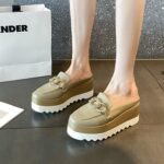 Korean style Square Toe Wedge Loafers - Image 7
