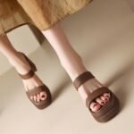 Premium Summer Chunky Heel Leather Sandals - Image 6