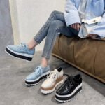 New Lace-up Square-toe Patent Leather - Image 4