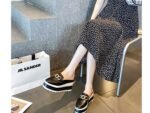 Korean style Square Toe Wedge Loafers - Image 9