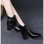High-Heeled Short Boots for Women - Image 4