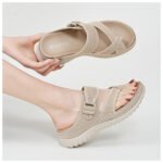 Casual Sandals Velcro Hollow Platform Women's Sandals - Image 3