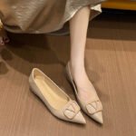 Niche Pointed-Toe Soft-Soled Hidden Heel Shoes - Image 6
