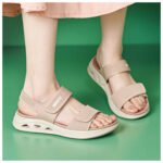 Trade Large Size Fly-Knit Velcro Sandals for Women