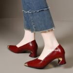 Metal Pointed Toe Pumps for Women - Image 4