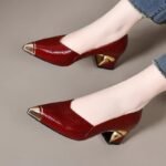 Metal Pointed Toe Pumps for Women - Image 7