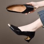 Metal Pointed Toe Pumps for Women - Image 8
